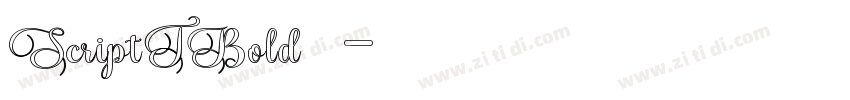 ScriptTBold 普通字体转换